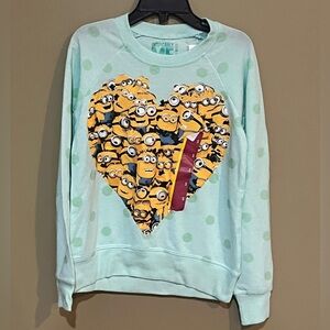 Minions Heart Graphic Sweatshirt